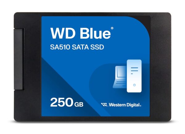 Western Digital WD Blue SA510 SATA 250GB, Up to 555MB/s, 2.5 Inch/7 mm, 5Y Warranty